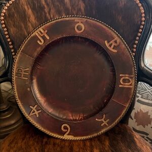 Cowboy Living Iron Charger Plate